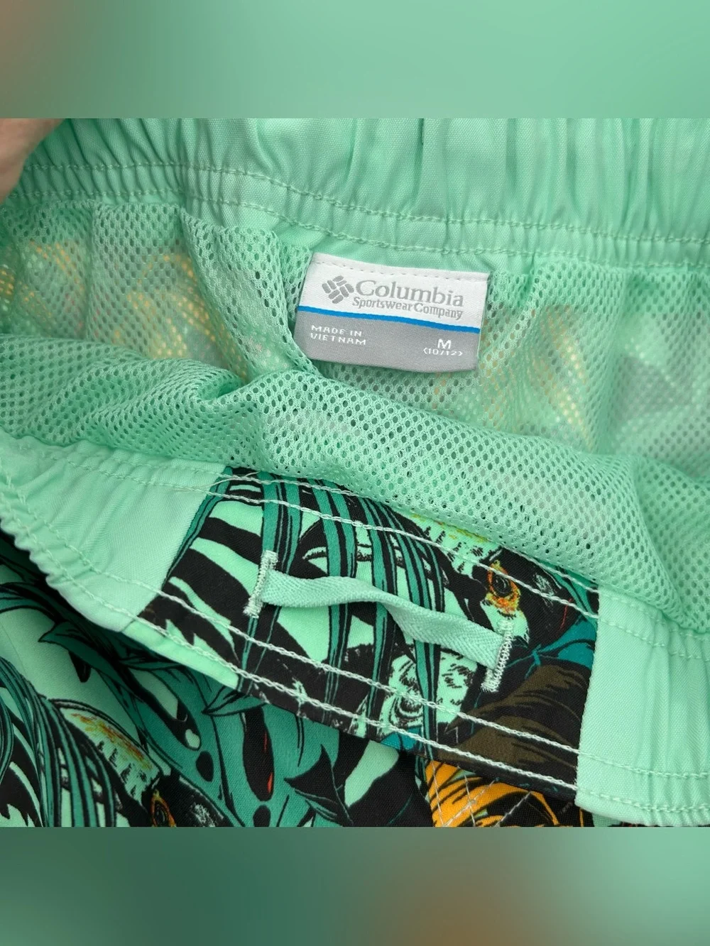 Columbia Youth Tropical Print Swim Shorts Medium